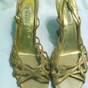 Alfani Gold Strap Shoes